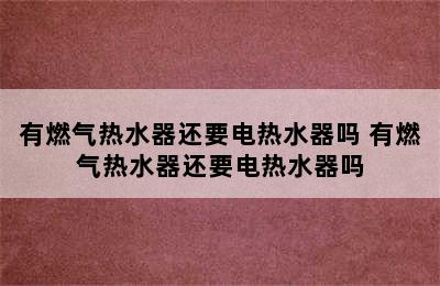 有燃气热水器还要电热水器吗 有燃气热水器还要电热水器吗